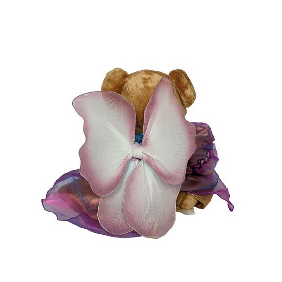 TB Toy Trading Co Brown Floral Teddy Bear 13 Inch - Picture 3 of 6